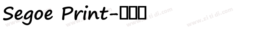 Segoe Print字体转换